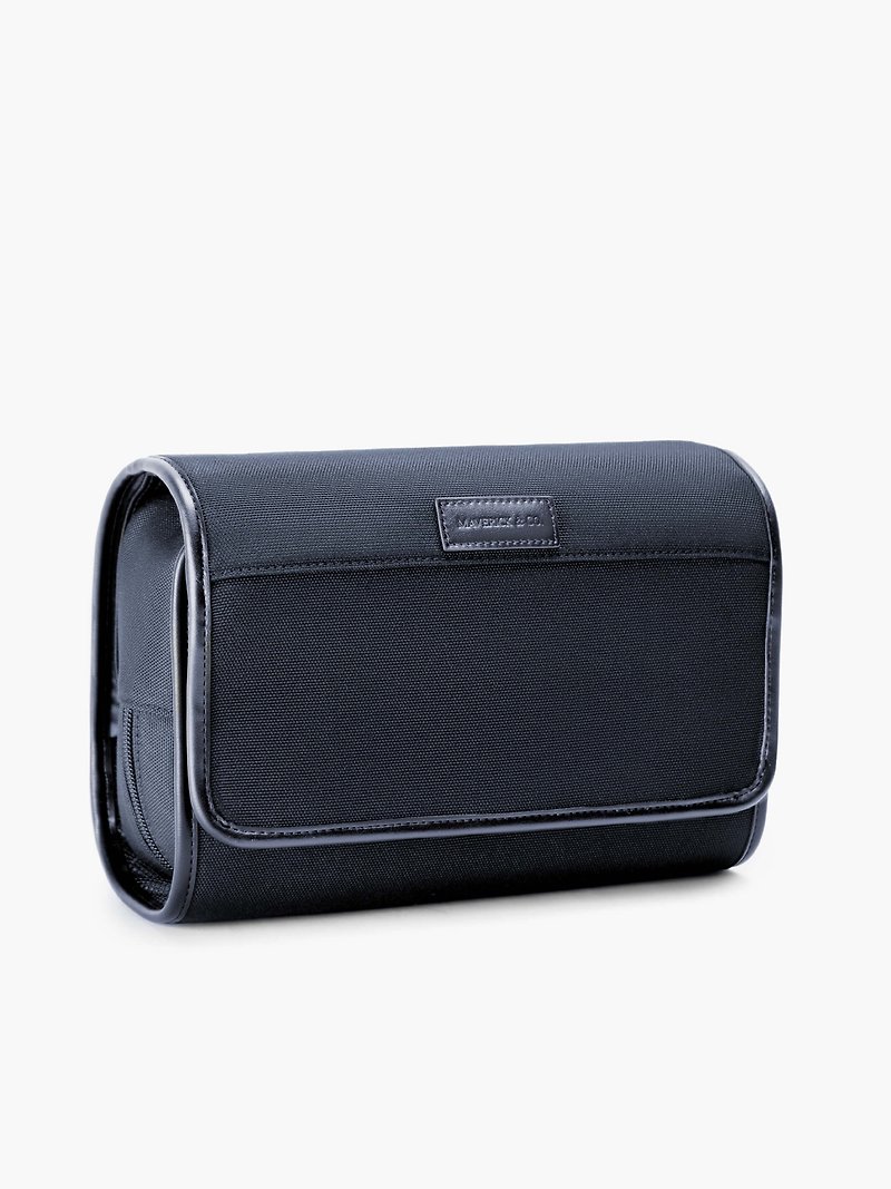 Nexus travel amenity bag (navy blue) - กระเป๋าเครื่องสำอาง - วัสดุอีโค สีดำ