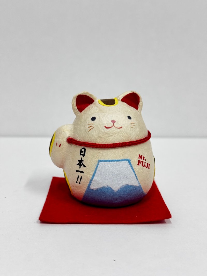 龍虎作 | 和紙富士山日本一招財貓 - 擺飾/家飾品 - 紙 