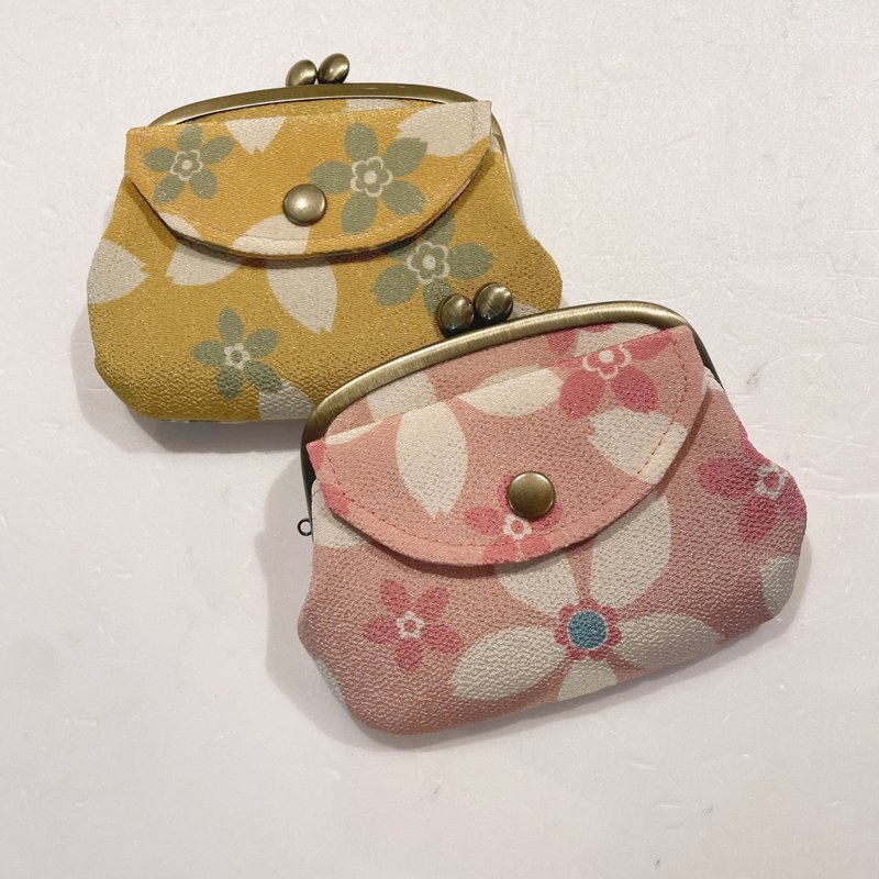 Uji parent- kiss lock bag(with outer layer)-Sakura - Coin Purses - Polyester 