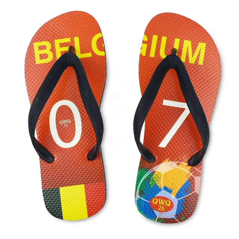 QWQ creative design flip-flops - Belgium - men's [limited] - รองเท้าแตะ - ยาง 