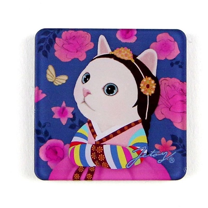 JETOY, Sweet Cat Founder Fridge Cat Magnet (4 * 4cm) _Myeong wol J1707217 - Other - Acrylic Multicolor