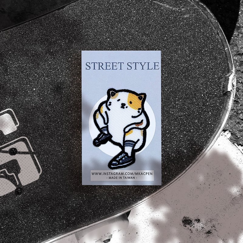 【燙片貼】Street Style-街頭系列-熨燙貼/徽章/補丁-共11款 - 徽章/別針 - 聚酯纖維 黑色