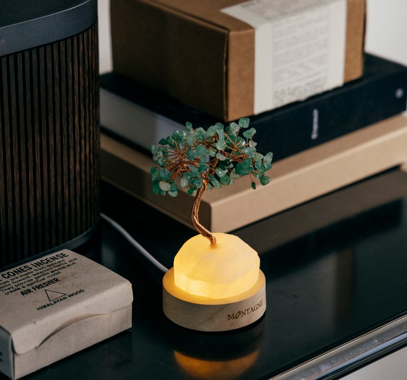 【Montagne】原礦水晶樹 | Treasure Tree | 白水晶。綠東陵 - 擺飾/家飾品 - 寶石 