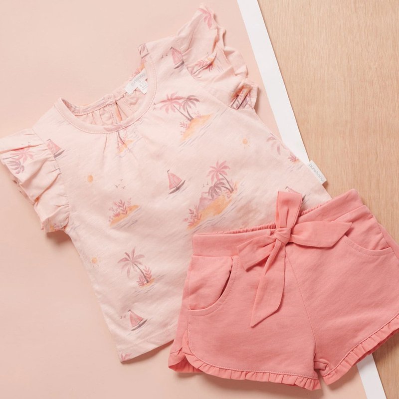 オーストラリア産 Purebaby オーガニックコットン 女の子 トップス/子供服 12M-3T トロピカルプリント - トップス・Tシャツ - コットン・麻 