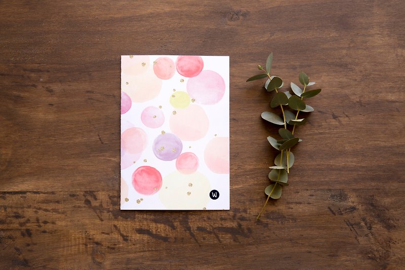 Pink Bubble Rococo Strawberry Handmade _ Self-filled Date Calendar Almanac 2021 Handbook - Calendars - Paper 