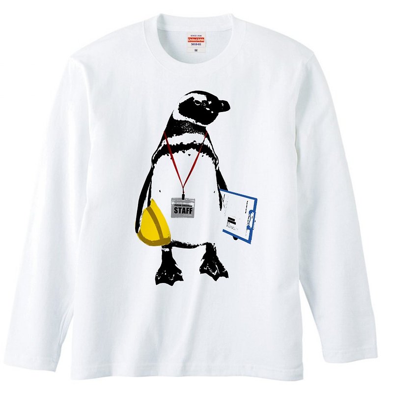 ロングスリーブTシャツ / STAFF Penguin - Tシャツ メンズ - コットン・麻 ホワイト