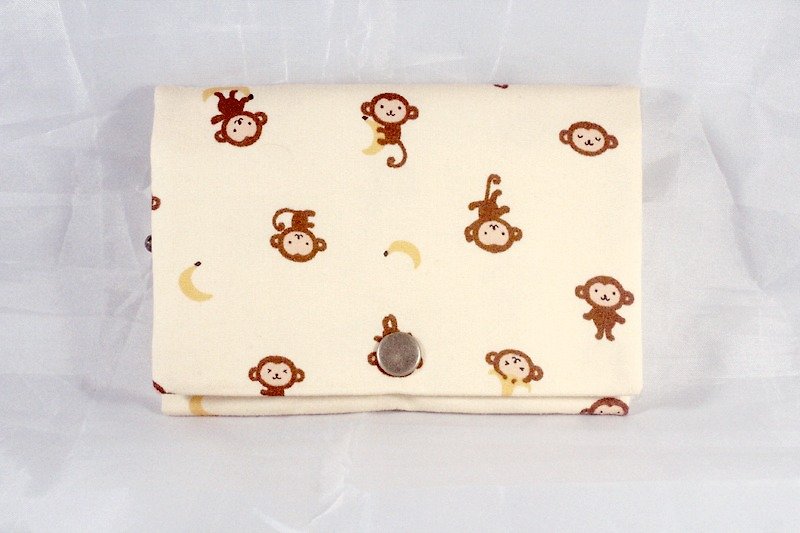 Multilevel purse - naughty monkey loves bananas - Coin Purses - Other Materials Yellow