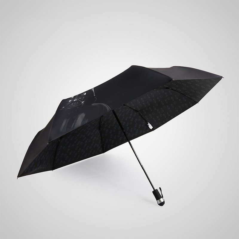 [German kobold cool] official authorized Star Wars 8 automatic umbrella limited black warrior-red light - Umbrellas & Rain Gear - Other Materials Black