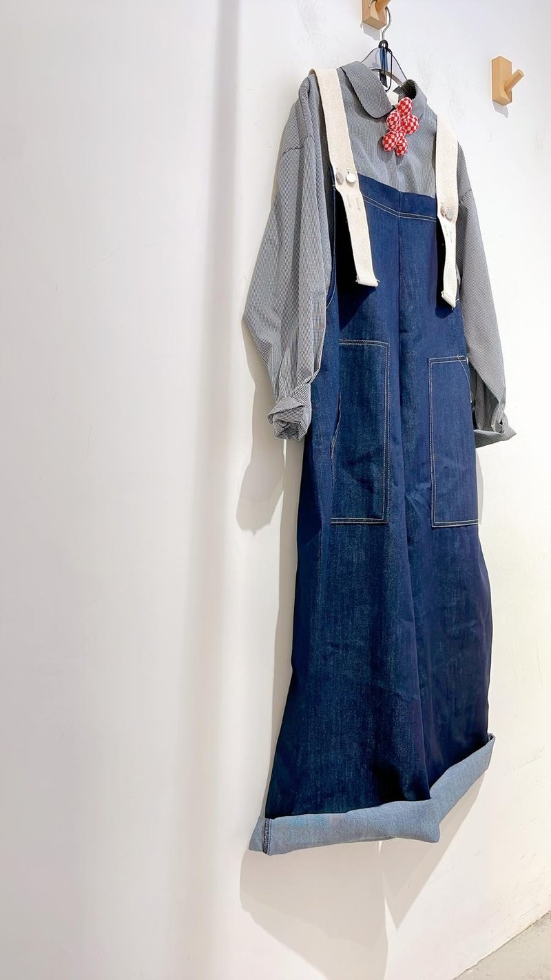 2025fw 吊帶牛仔工人褲 - 吊帶褲/連身褲 - 其他材質 