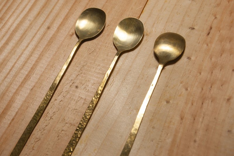 Bronze dessert spoon - ช้อนส้อม - โลหะ 