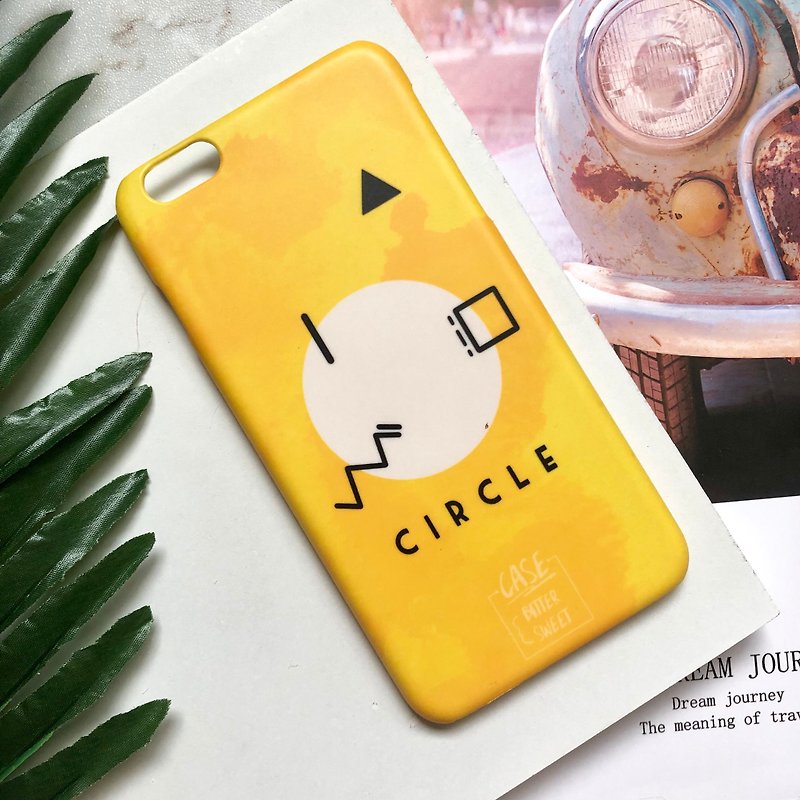 circle :: basic art collection - 手機殼/手機套 - 塑膠 黃色