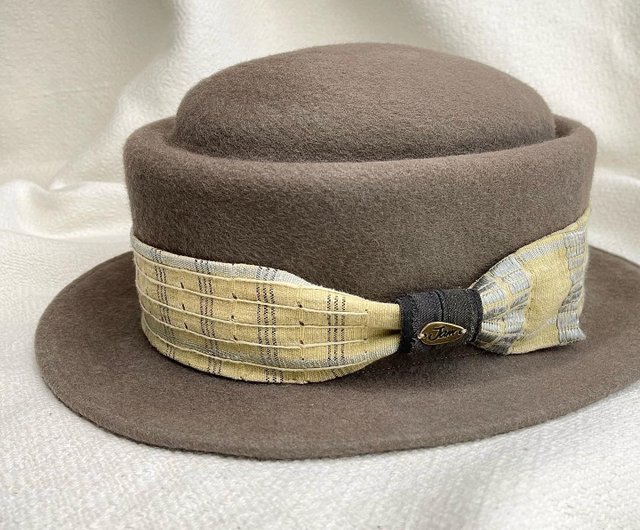 Woven pork cheap pie hat