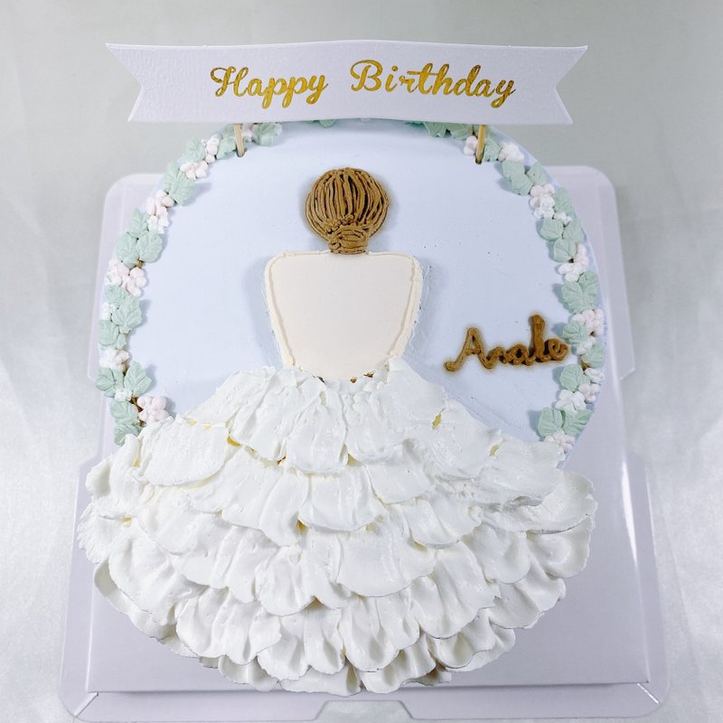 Wedding Birthday Cake Custom Cake Proposal Wedding Anniversary 6 8 inches only Tainan face-to-face delivery - เค้กและของหวาน - อาหารสด สึชมพู