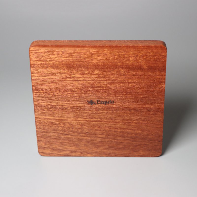 Sapele Coaster | Square - ที่รองแก้ว - ไม้ สีนำ้ตาล