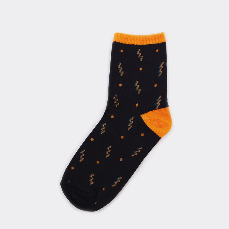 Black Forest Planetary Cotton Socks - Adults - Parent-Child Clothing - Cotton & Hemp 