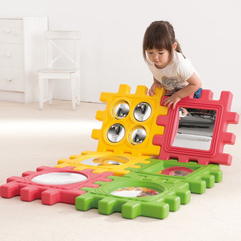 Weplay 鏡子探索積木 - 寶寶/兒童玩具/玩偶 - 塑膠 橘色