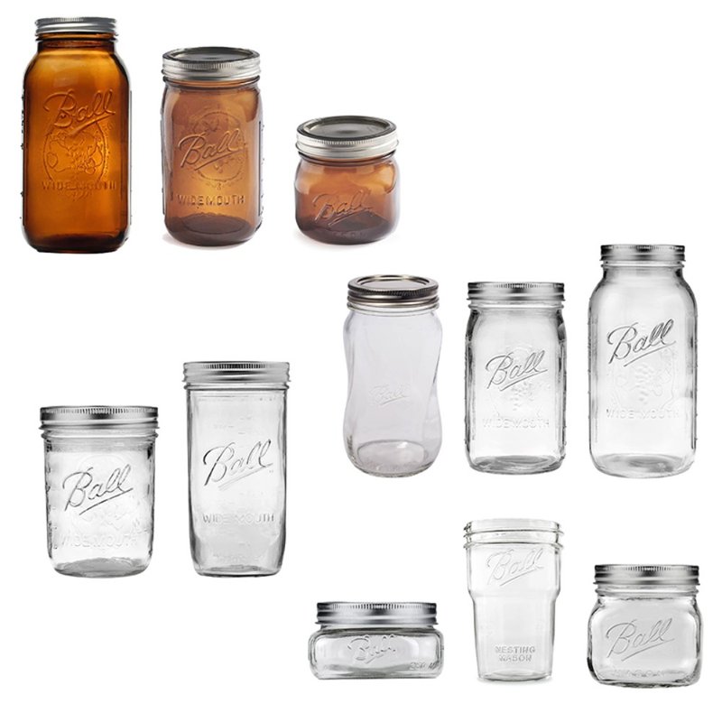 Ball Mason Jar Wide Mouth Series (boxed) 10% off - Other - Glass Multicolor