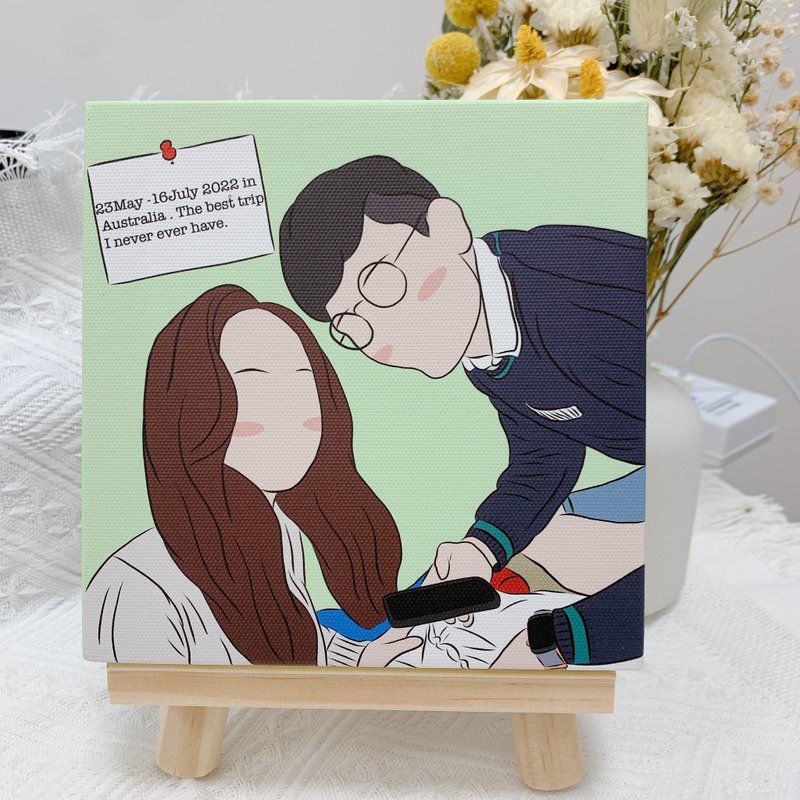 【Customized gift】Frameless painting - กรอบรูป - วัสดุอื่นๆ หลากหลายสี