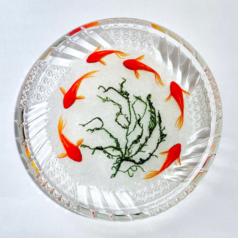 接單製作　金魚在玻璃盤裡遊動　擺設 - 擺飾/家飾品 - 樹脂 