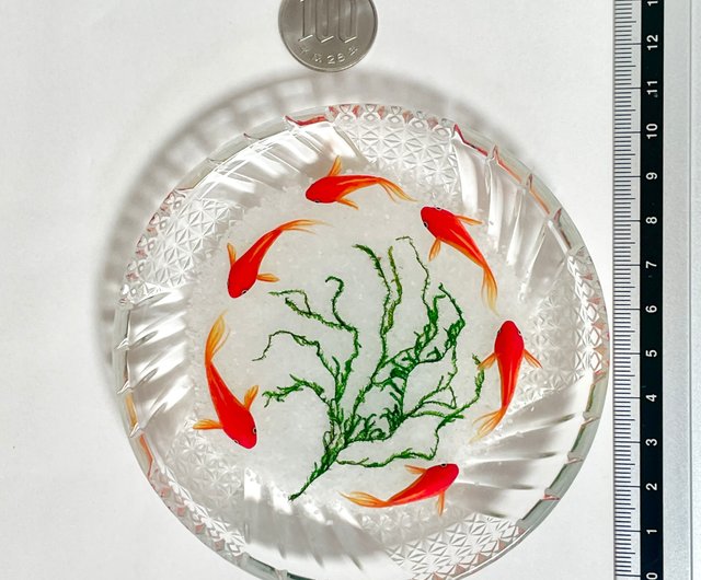 ガラス工芸★泳ぐ金魚の置物 PIXTA ホビー・楽器・アート ガラス工芸☆泳ぐ金魚の置物