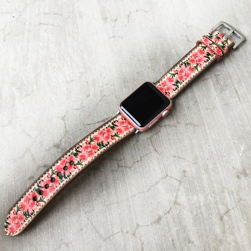 Missoni★ラズベリーピンクが素敵なレザーApple Watchストラップ Missoni☆ラズベリーピンクが素敵なレザーApple Watchストラップ