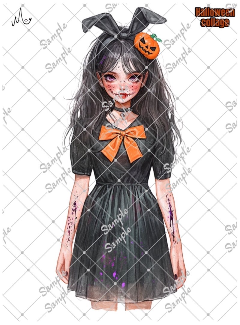オリジナルステッカーHalloweenシリーズ期間限定10月10日-11月10日まで - 貼紙 - 紙 