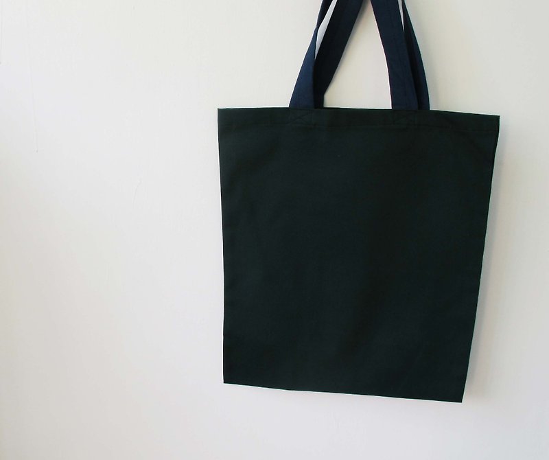 Wahr_青+緑のキャンバスバッグ/ショルダーバッグ/バッグ - ショルダーバッグ - その他の素材 グリーン