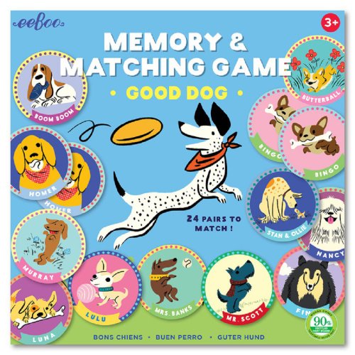 eeBoo 記憶遊戲 Good Dog Memory Game 乖狗狗記憶遊戲 設計館 eeBoo 台灣總代理 桌遊/牌卡 Pinkoi