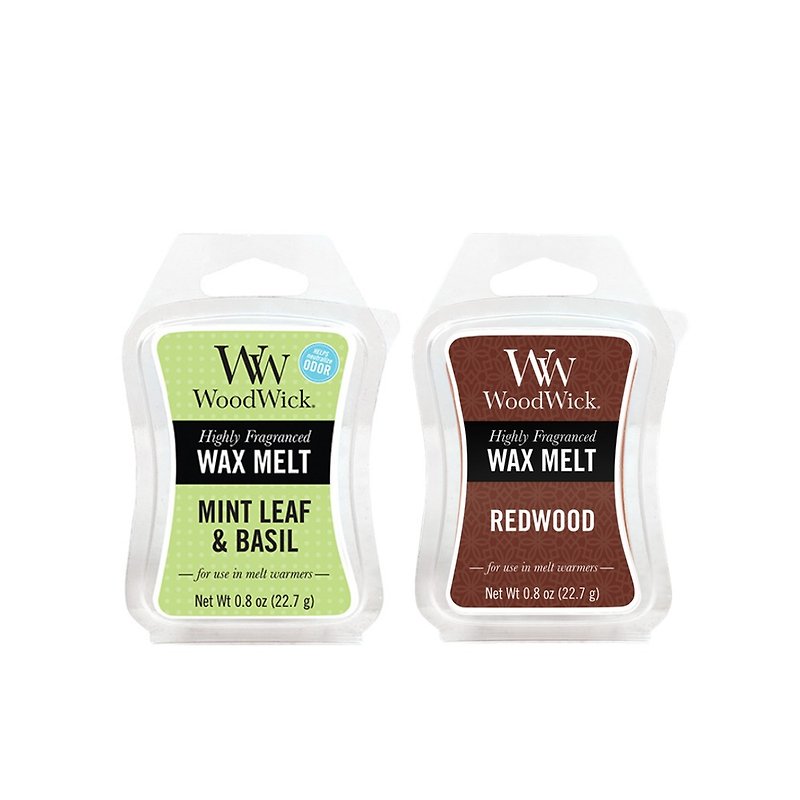 【VIVAWANG】 1oz dissolved wax herbal cool group (deodorant cool basil + classic redwood) - Candles & Candle Holders - Wax Multicolor