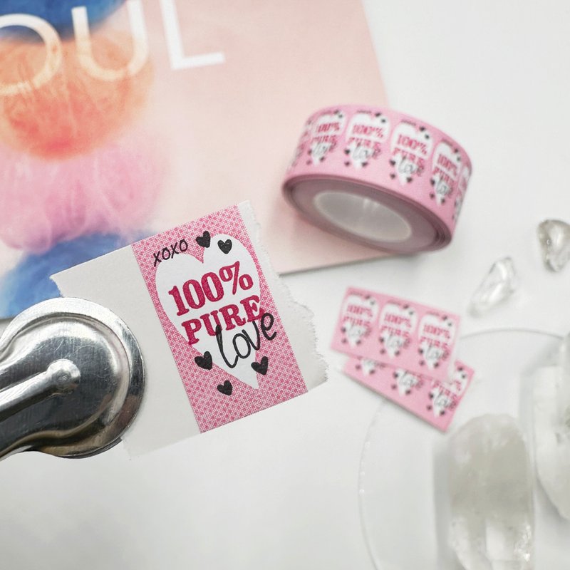 Label Stickers - 100% Pure Love - สติกเกอร์ - กระดาษ 