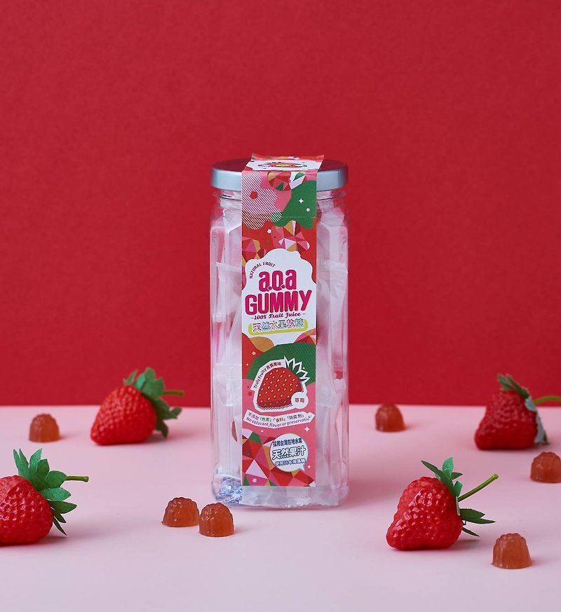 aoa natural fruit gummies Taiwan Strawberry Strawberry season customized gifts low sugar low calorie healthy - Snacks - Fresh Ingredients 