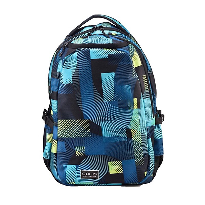 SOLIS Circus Series 15 Ultra+ basic laptop backpack(playful blue) - กระเป๋าแล็ปท็อป - เส้นใยสังเคราะห์ 