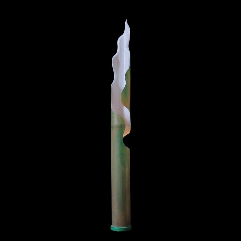燭光 - 慢工手作 LED 桂竹人文小夜燈 - 高燭 - 燈具/燈飾 - 竹 綠色
