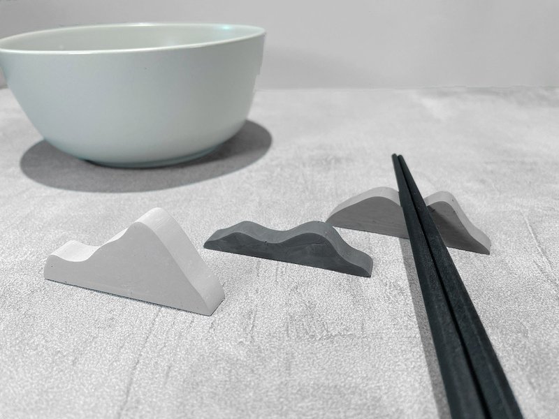 Cement Chopstick Holder-Mountain - Chopsticks - Cement 