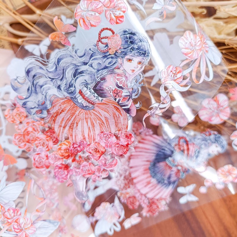 NO 1122_暖花佳人Warm Beautie / 紙膠帶 Masking Tape - 紙膠帶/和紙/PET - 塑膠 多色