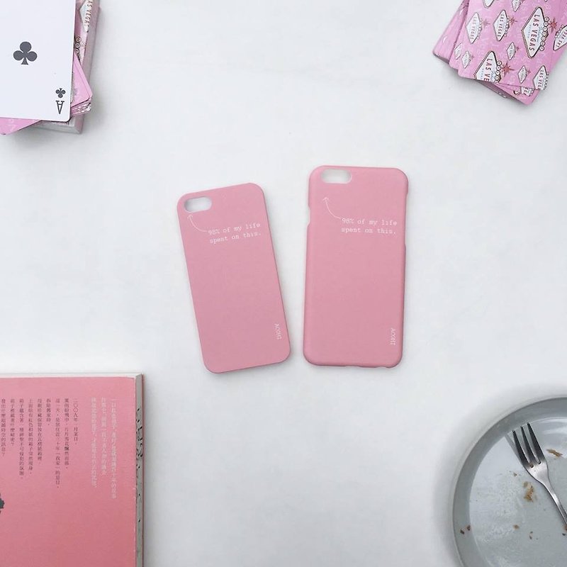 ACOHI MDL CASE (下標時 ,請留言想要的型號啊) - 手機殼/手機套 - 塑膠 粉紅色
