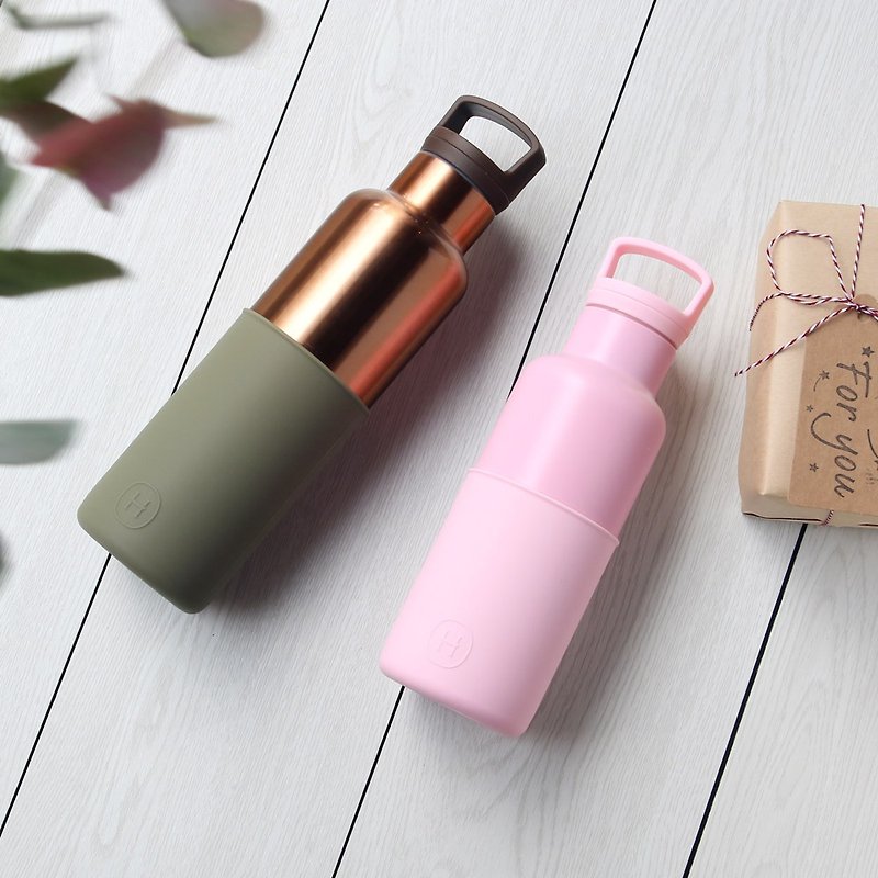 [size double bottle combination] too 妃 - rose powder (small) seaweed green - bronze gold (large) - Pitchers - Other Metals Multicolor