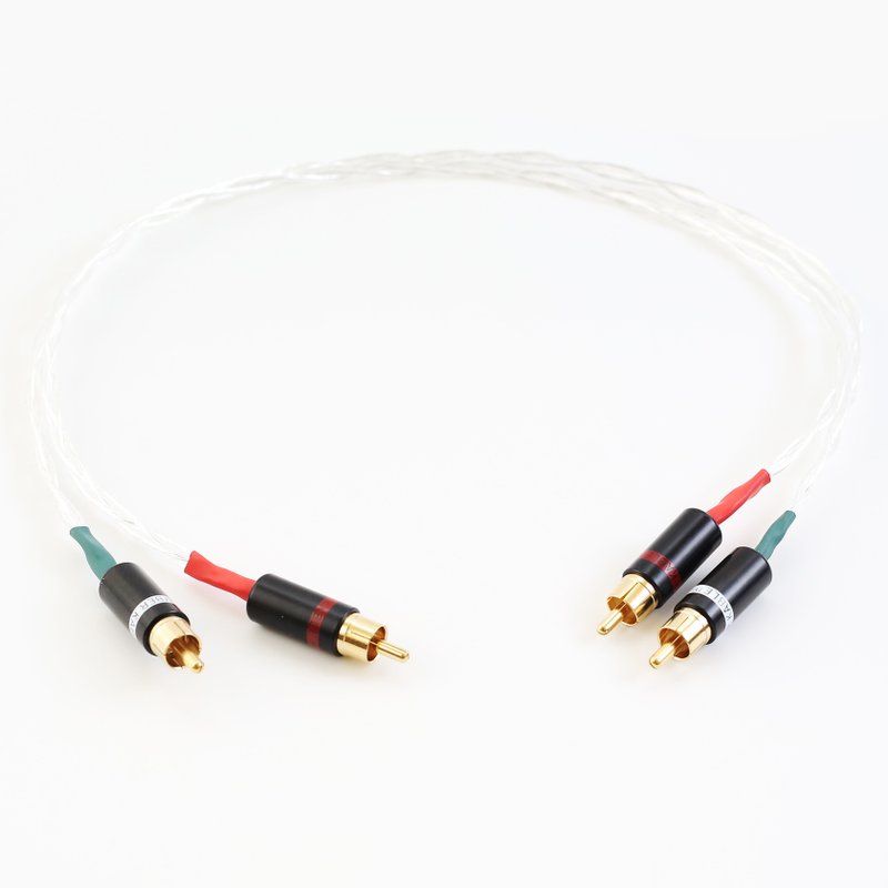 8AG單晶銀 發燒信號線 音頻線【M72】RCA 雙蓮花 音響線 功放 - 科技小物 - 其他材質 