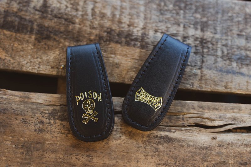 Leather Magnetic Money Clip - กระเป๋าสตางค์ - หนังแท้ 