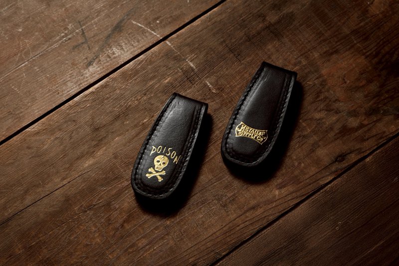 Leather Magnetic Money Clip - Wallets - Genuine Leather 