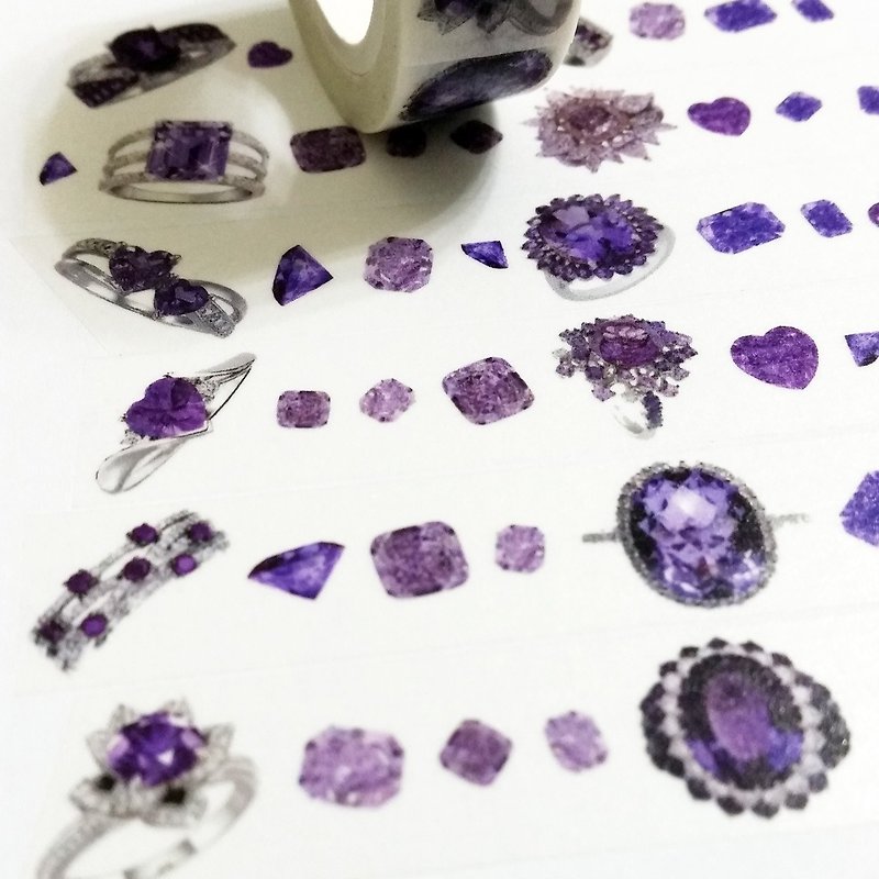 Masking Tape Purple Diamond - มาสกิ้งเทป - กระดาษ 
