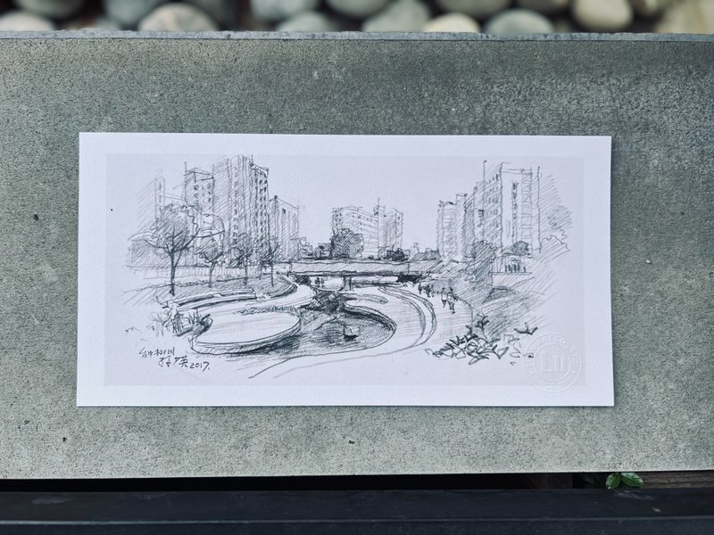 風景藝術微噴-台中柳川 - 其他 - 紙 黑色
