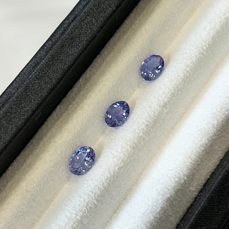 [Stone] Tanzanite Oval 5x7mm LTAN04/LTAN05/LTAN06 - สร้อยคอ - เครื่องเพชรพลอย สีม่วง