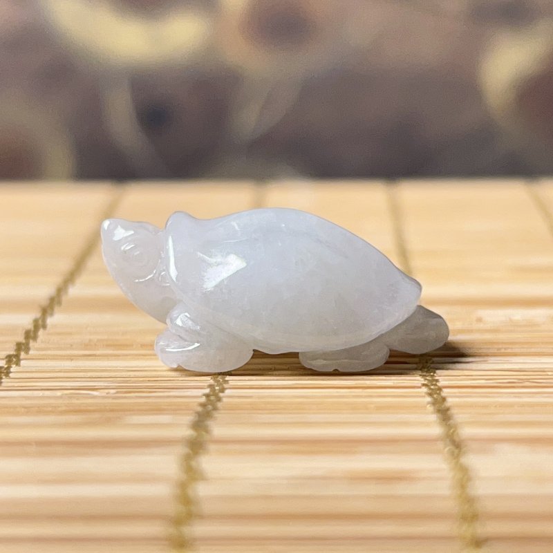 Jadeite Turtle | Natural Burmese Grade A Jadeite | Gift - พวงกุญแจ - หยก สีใส