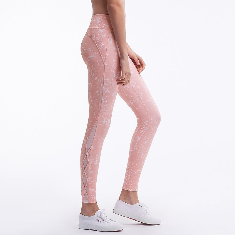 【MACACA】Starry night small butt cropped pants-AQE7123 pink - Women's Sportswear Bottoms - Nylon Pink