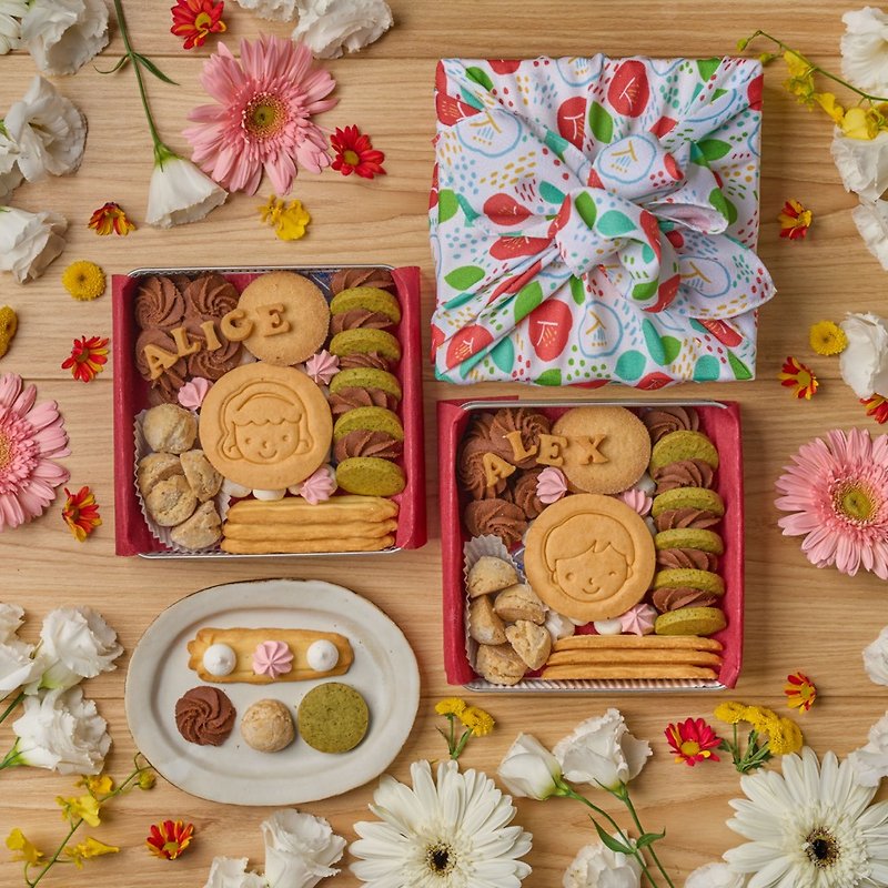 Miyue handmade biscuit gift box - คุกกี้ - โลหะ สีเงิน
