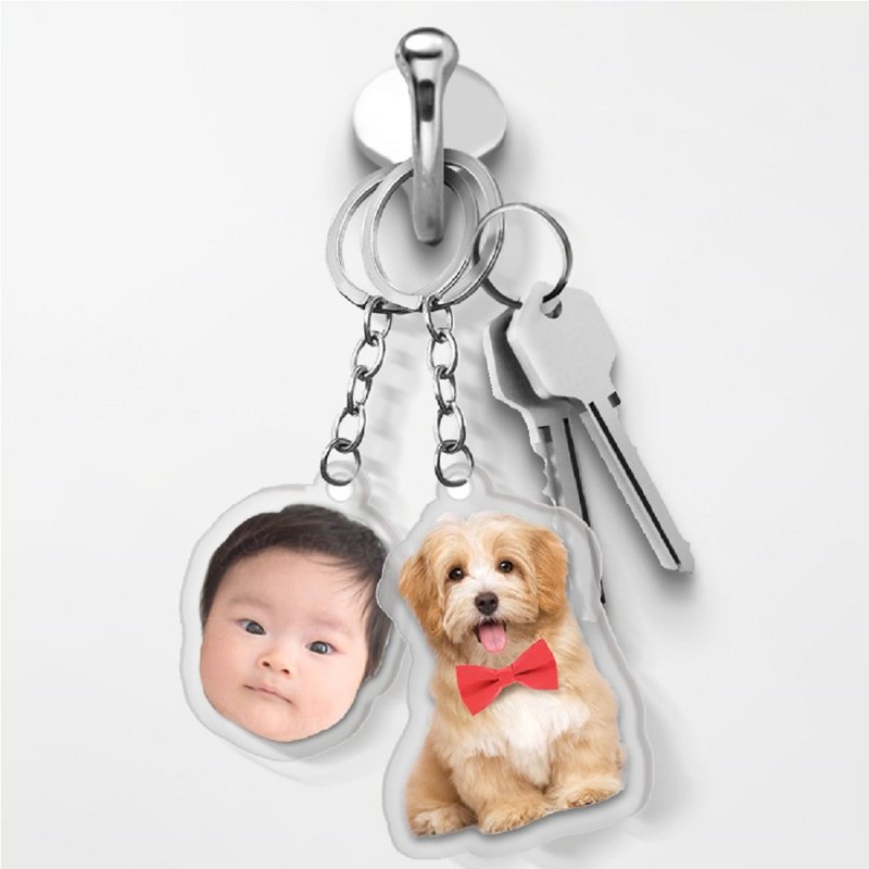 Custom shaped acrylic keychain - Keychains - Plastic Transparent