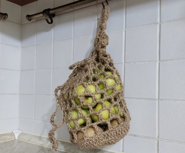 Wall hanging basket Wall hanging bathroom storage Hanging basket Kitchen  storage - Shop Cozy house Shelves & Baskets - Pinkoi