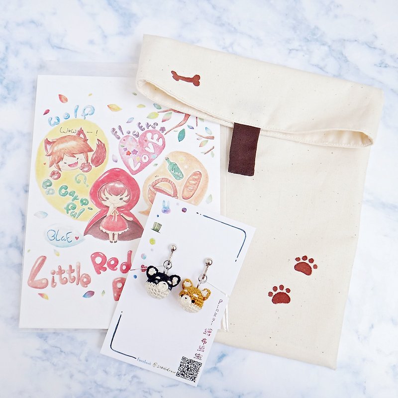 [Anniversary-Goody Bag]-Chai Chai Fu Bag - Earrings & Clip-ons - Other Materials Multicolor