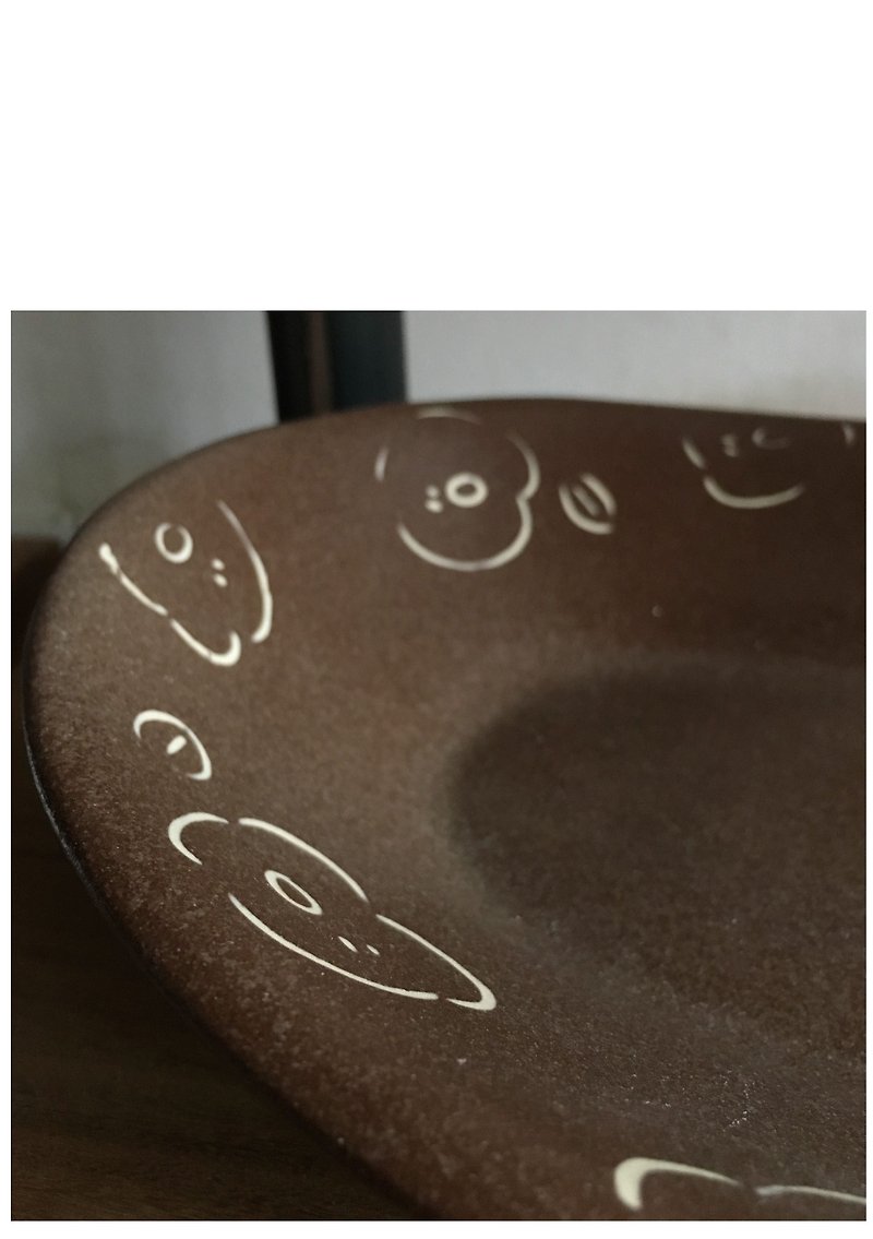植島陶製 體驗課程│鑲嵌高腳碗 (滿額) - 陶藝/玻璃 - 陶 咖啡色